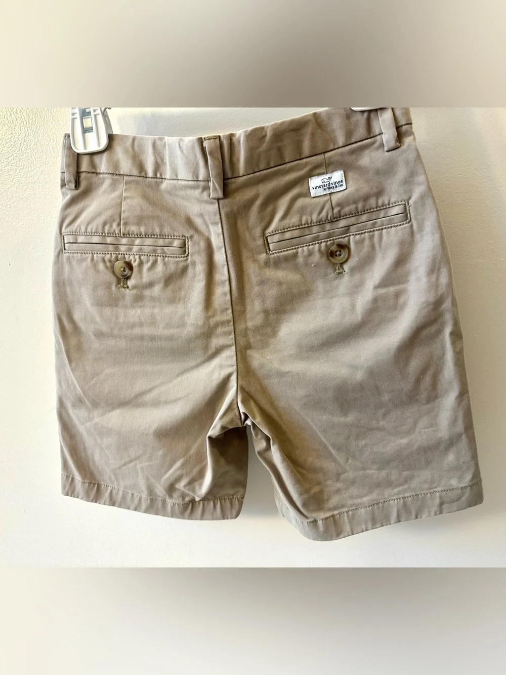 Vineyard Vines Boys' Classic Tan Flat-Front Shorts
